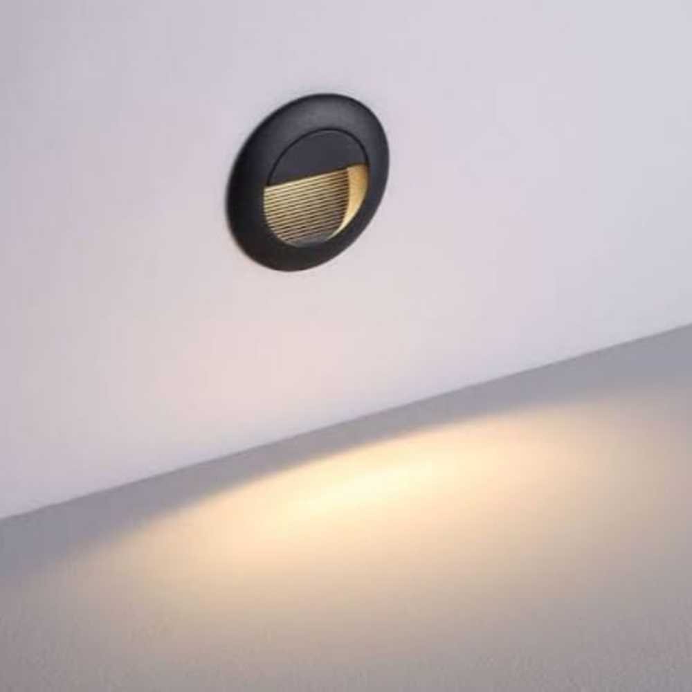 3557 (3) alba 3w led step light mini round