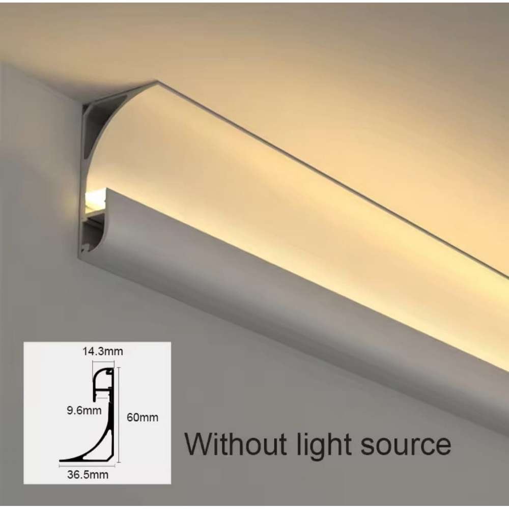 linear profile for shelves corner cabinet model